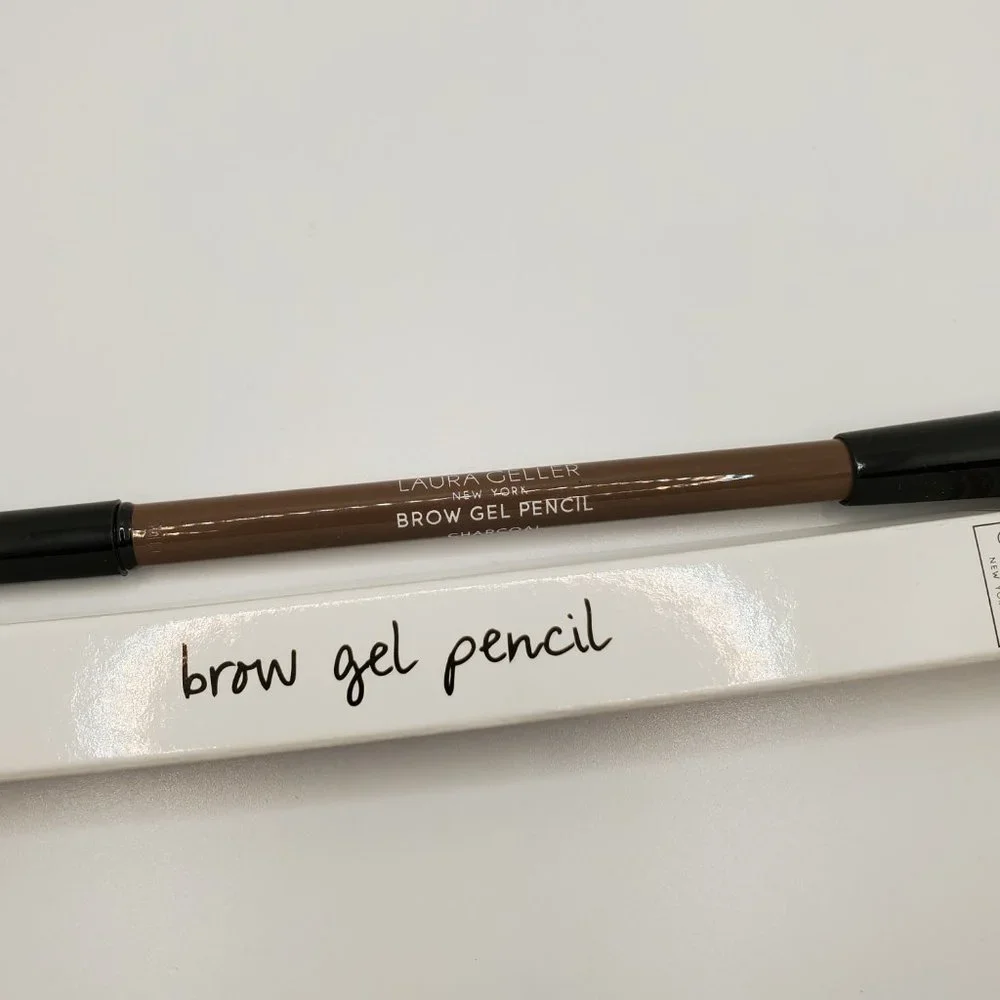 🌈 Laura Geller Brow Gel Pencil + Built in Sharpener Brush in Charcoal BNIB - Picture 4 of 16